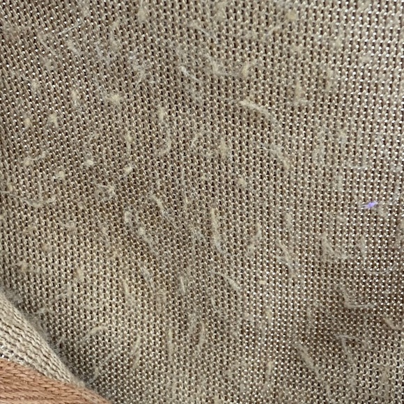 BDG Urban Outfitters Womens Medium Cropped Hoodie Tan Teddy Fleece 1/4 Zip LS - Picture 6 of 10